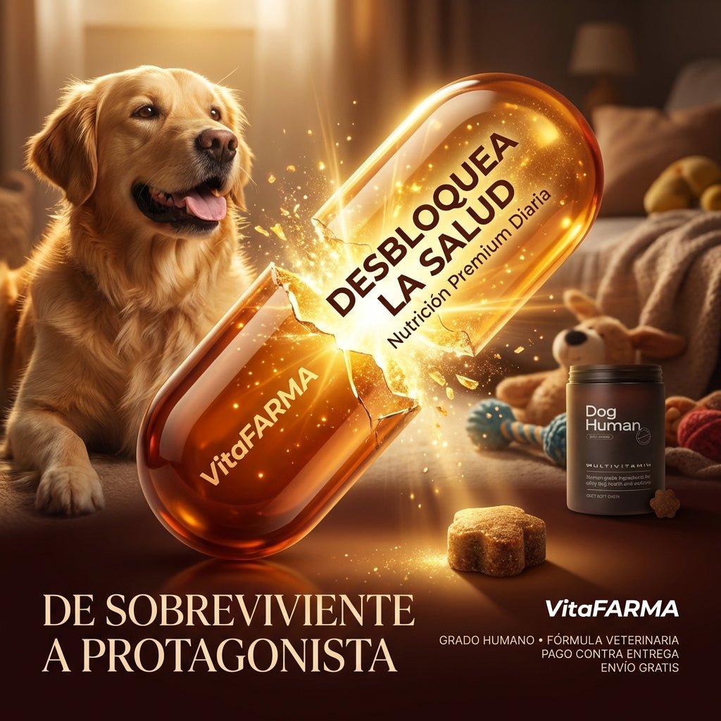 Dog Human Multivitamínico 5 - en - 1 Para perros que necesitan más años de vida saludable | Mejoras visibles en 1 - 2 semanas - IMPERIUM