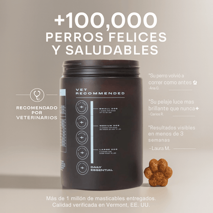Dog Human Multivitamínico 5 - en - 1 Para perros que necesitan más años de vida saludable | Mejoras visibles en 1 - 2 semanas - IMPERIUM