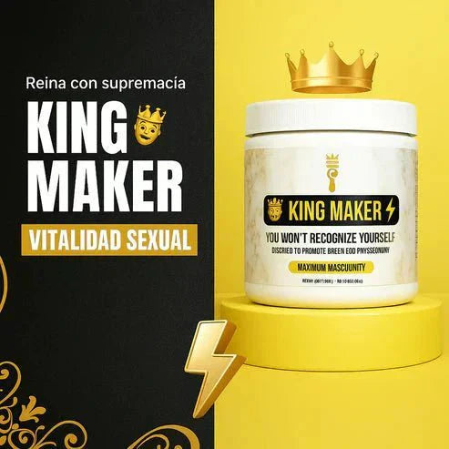 King Maker - Suplemento con Tongkat Ali, Turkesterona, Ecdisterona, Fadogia Agrestis, betarraga roja, maca negra y zinc (13 en 1) - IMPERIUM