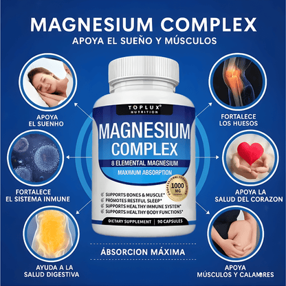 MAGNESIUM COMPLEX X 90 CÁPSULAS – Equilibrio mineral, bienestar diario y apoyo integral para tu rutina - IMPERIUM