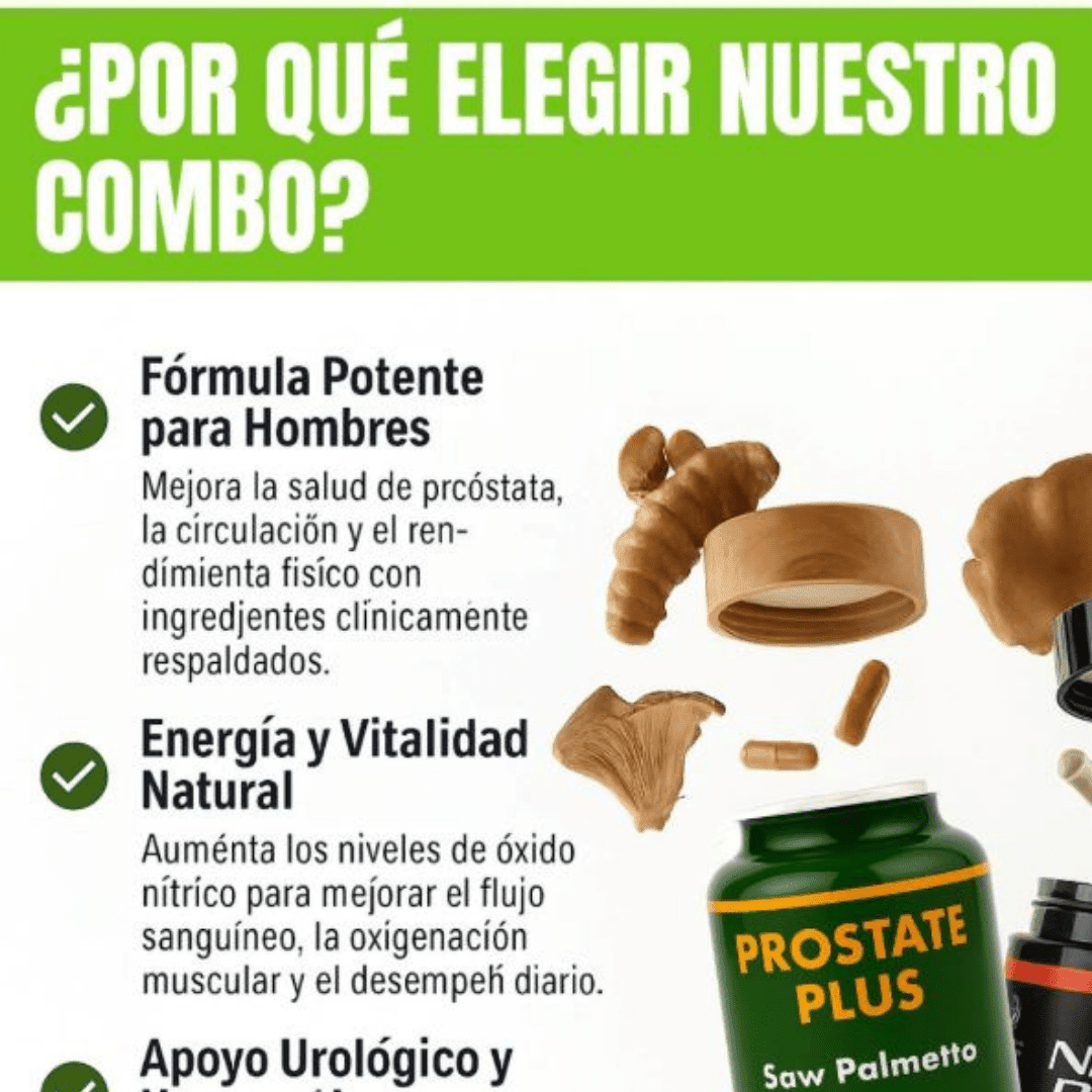 Óxido Nítrico Promax™ + Prostate Health en pack Compra 1 y Llévate 2 Gratis:💪 Rendimiento, energía y salud masculina🔥 - IMPERIUM